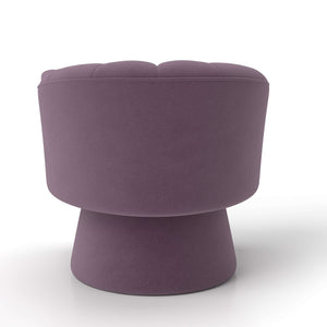 SEYNAR Modern Glam Velvet Upholstered Round Swivel Accent Arm Barrel Chair for Living Room(Single/Set of 2)