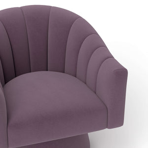 SEYNAR Modern Glam Velvet Upholstered Round Swivel Accent Arm Barrel Chair for Living Room(Single/Set of 2)