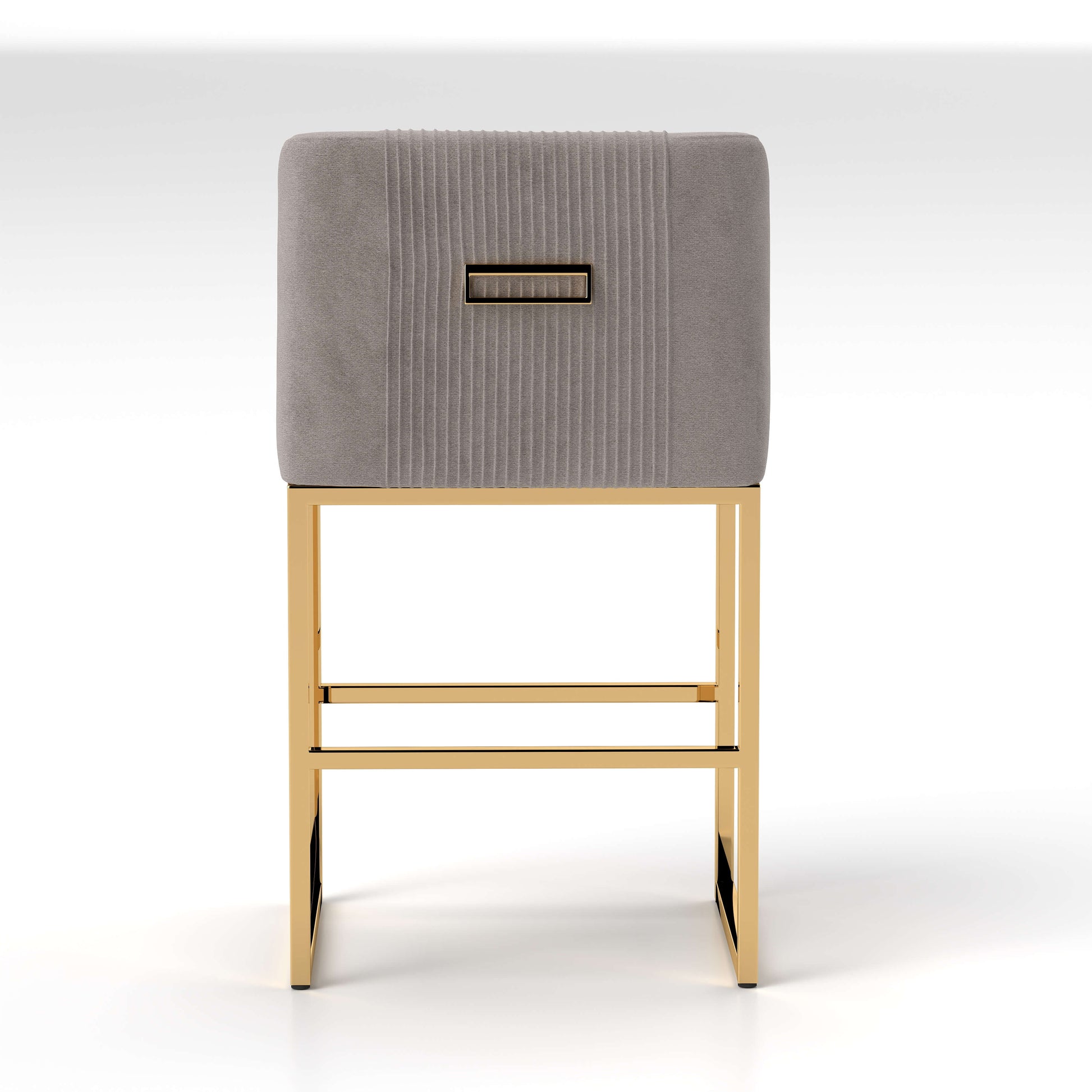 SEYNAR Modern Glam Velvet Golden Matel Frame Counter or High Bar Stools Set of 2/4
