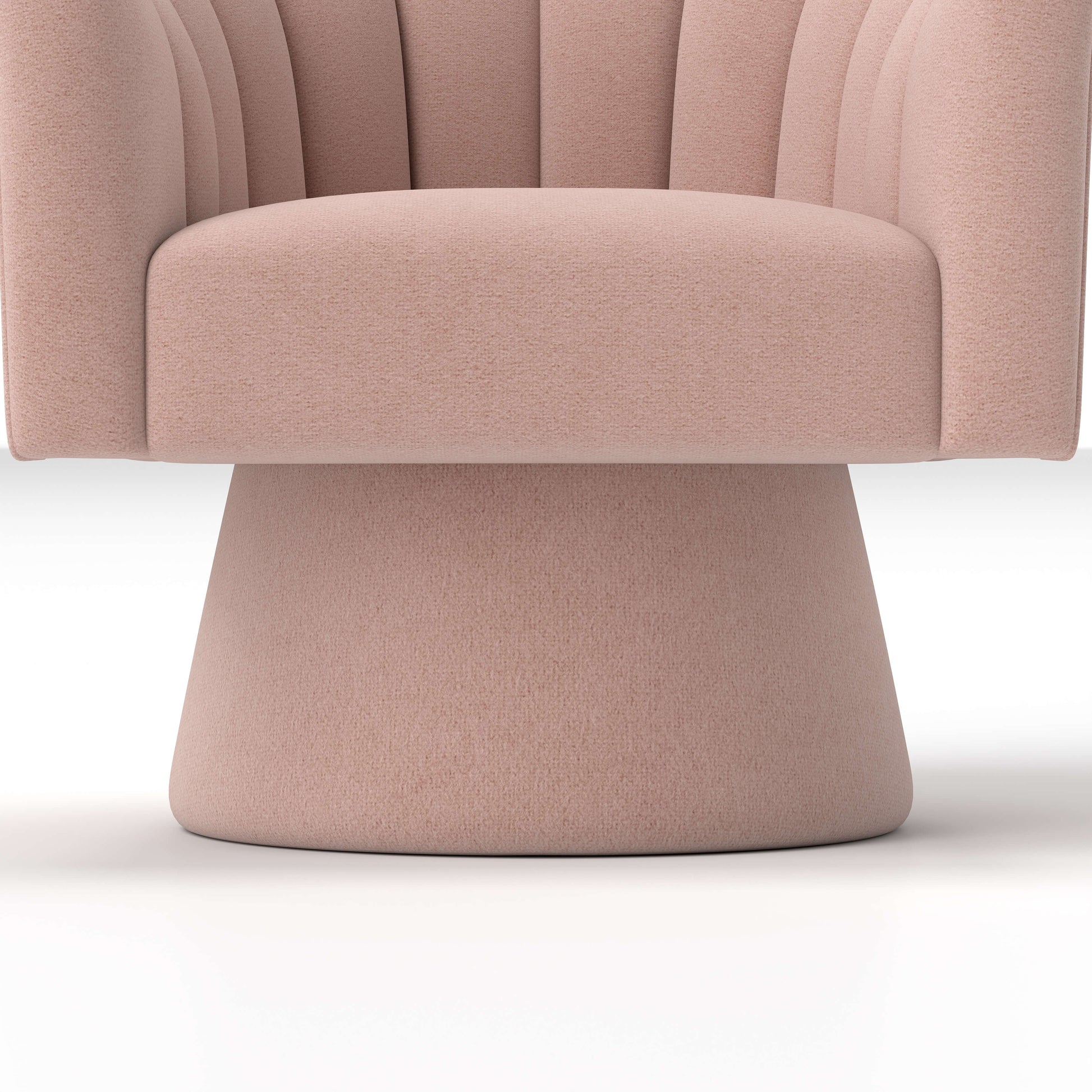 SEYNAR Modern Glam Velvet Upholstered Round Swivel Accent Arm Barrel Chair for Living Room(Single/Set of 2)