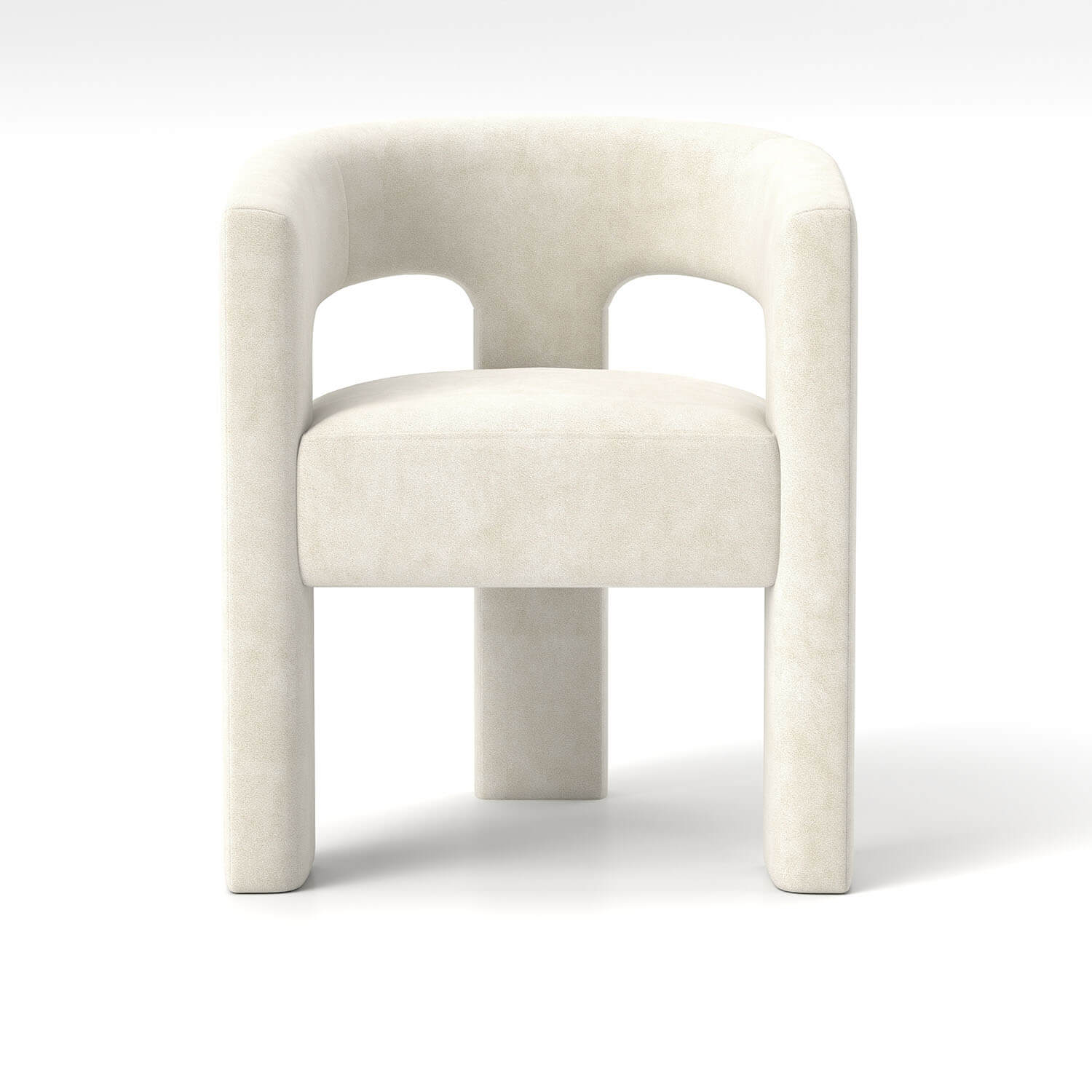 SEYNAR Modern Glam Velvet Upholstered Dining Chair, Open-Back Accent Chair