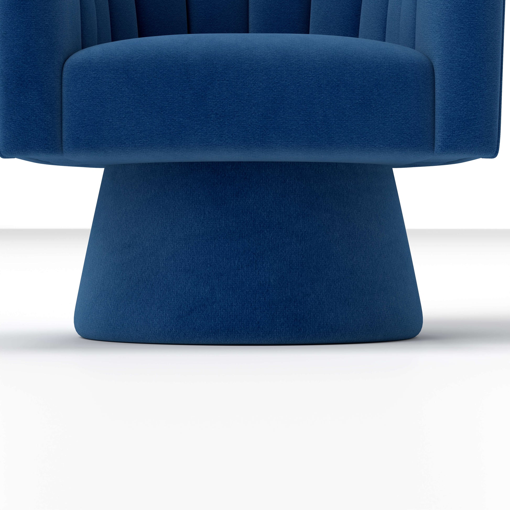 SEYNAR Modern Glam Velvet Upholstered Round Swivel Accent Arm Barrel Chair for Living Room(Single/Set of 2)