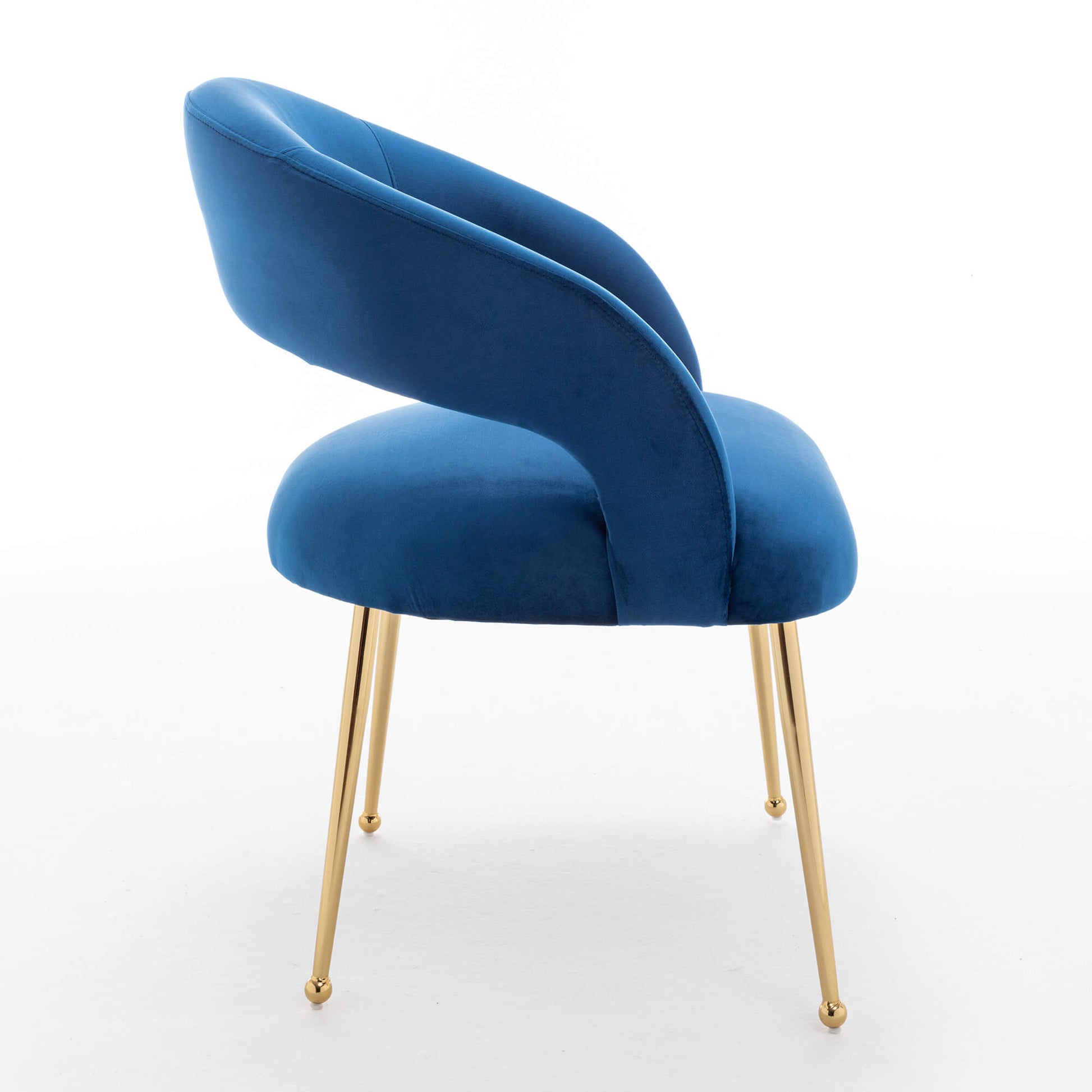 SEYNAR Mid Century Modern Velvet Upolstered Open-Back Dining Chair Set of 2/4/6