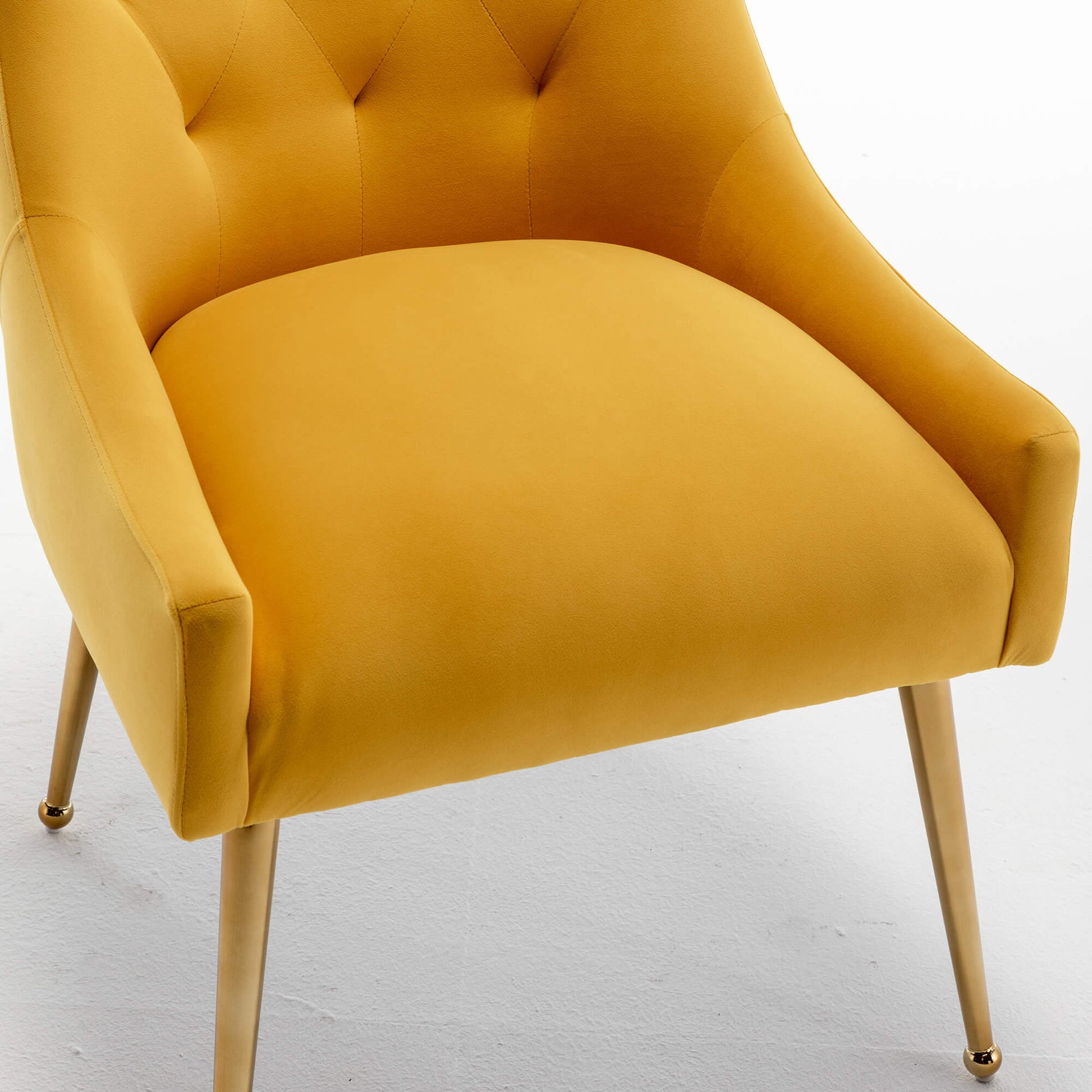 SEYNAR Modern Dining Chairs Set of 2/4/6, Upholstered Accent Chair Tufted Back Armless Chair with Back Pull