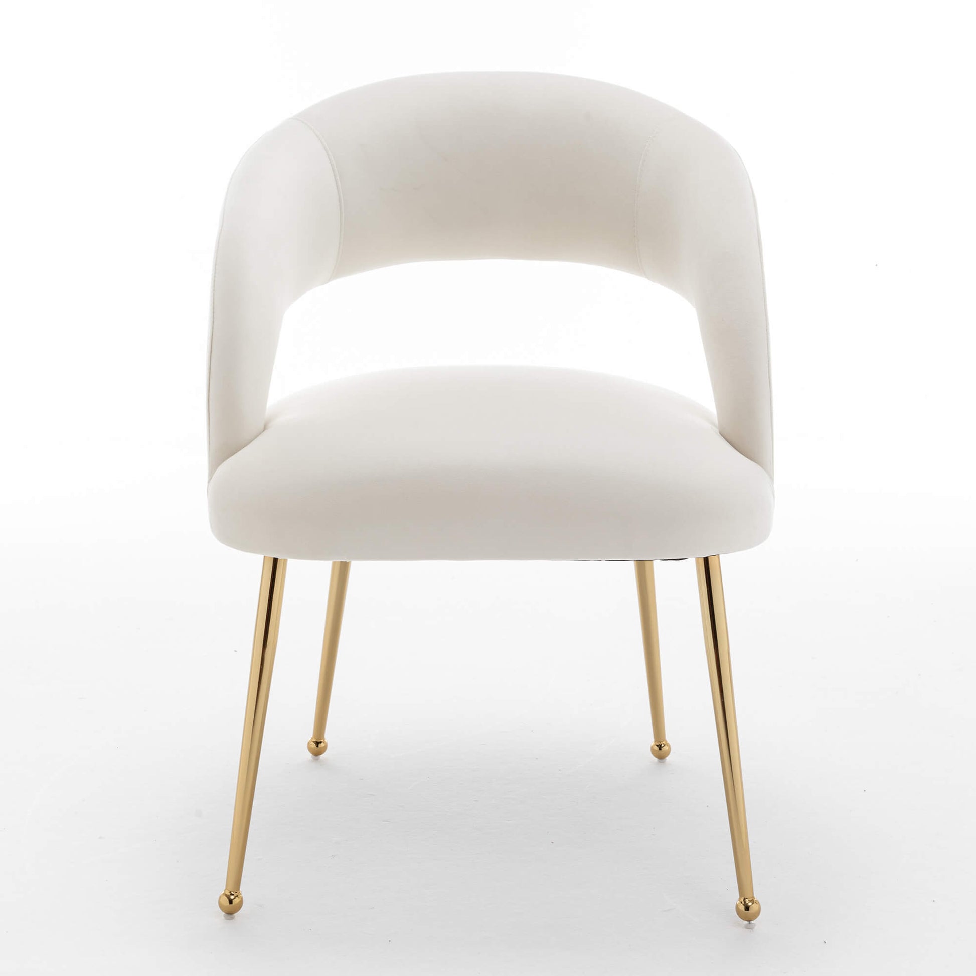 SEYNAR Mid Century Modern Velvet Upolstered Open-Back Dining Chair Set of 2/4/6
