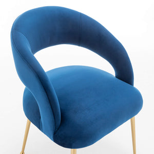 SEYNAR Mid Century Modern Velvet Upolstered Open-Back Dining Chair Set of 2/4/6