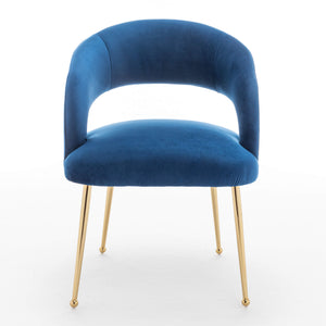 SEYNAR Mid Century Modern Velvet Upolstered Open-Back Dining Chair Set of 2/4/6