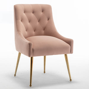 SEYNAR Modern Dining Chairs Set of 2/4/6, Upholstered Accent Chair Tufted Back Armless Chair with Back Pull