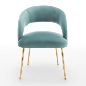 SEYNAR Mid Century Modern Velvet Upolstered Open-Back Dining Chair Set of 2/4/6