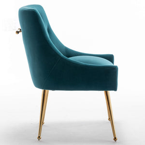 SEYNAR Modern Dining Chairs Set of 2/4/6, Upholstered Accent Chair Tufted Back Armless Chair with Back Pull