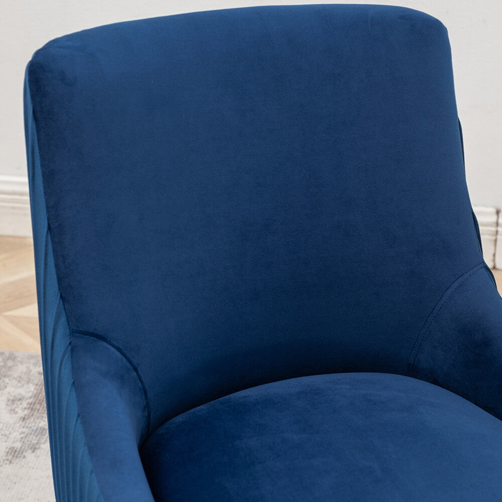 SEYNAR Modern Glam Boucle Pleated Velvet Dining Chair or Vanity Chair Set of 2/4/6