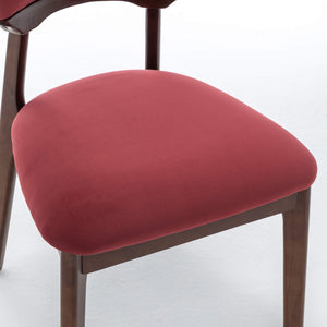 SEYNAR Modern Velvet Dining Chairs with Solid Wood Legs Set of 2/4/6