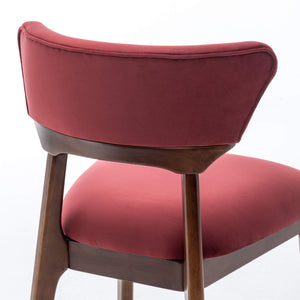 SEYNAR Modern Velvet Dining Chairs with Solid Wood Legs Set of 2/4/6