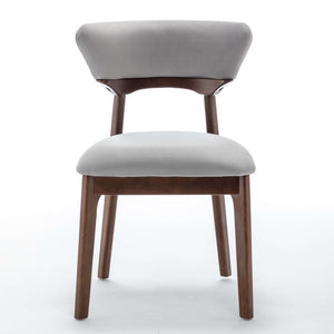 SEYNAR Modern Velvet Dining Chairs with Solid Wood Legs Set of 2/4/6