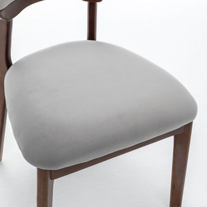 SEYNAR Modern Velvet Dining Chairs with Solid Wood Legs Set of 2/4/6