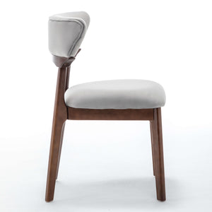 SEYNAR Modern Velvet Dining Chairs with Solid Wood Legs Set of 2/4/6