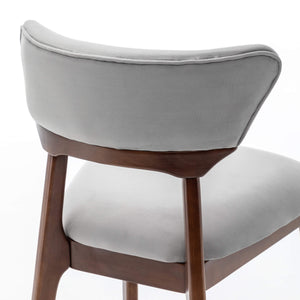SEYNAR Modern Velvet Dining Chairs with Solid Wood Legs Set of 2/4/6