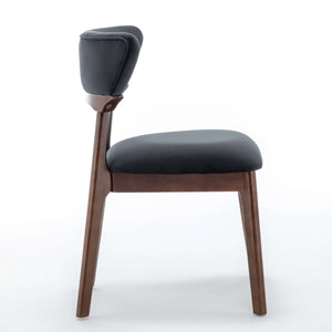 SEYNAR Modern Velvet Dining Chairs with Solid Wood Legs Set of 2/4/6