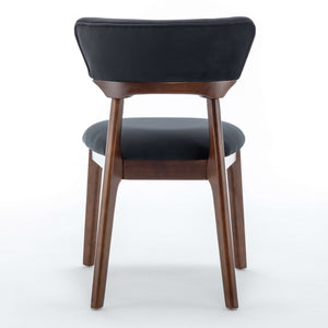 SEYNAR Modern Velvet Dining Chairs with Solid Wood Legs Set of 2/4/6