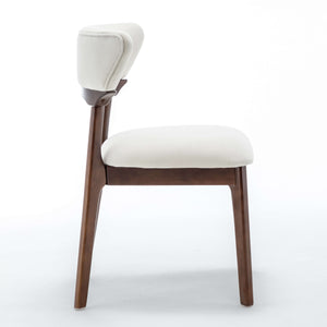 SEYNAR Modern Velvet Dining Chairs with Solid Wood Legs Set of 2/4/6