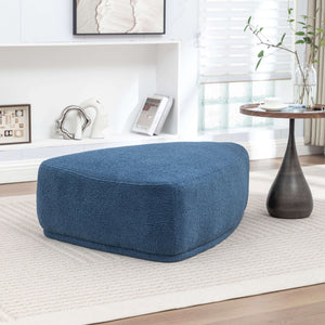 SEYNAR Modern 43'' Teddy Fabric Ottoman Bench