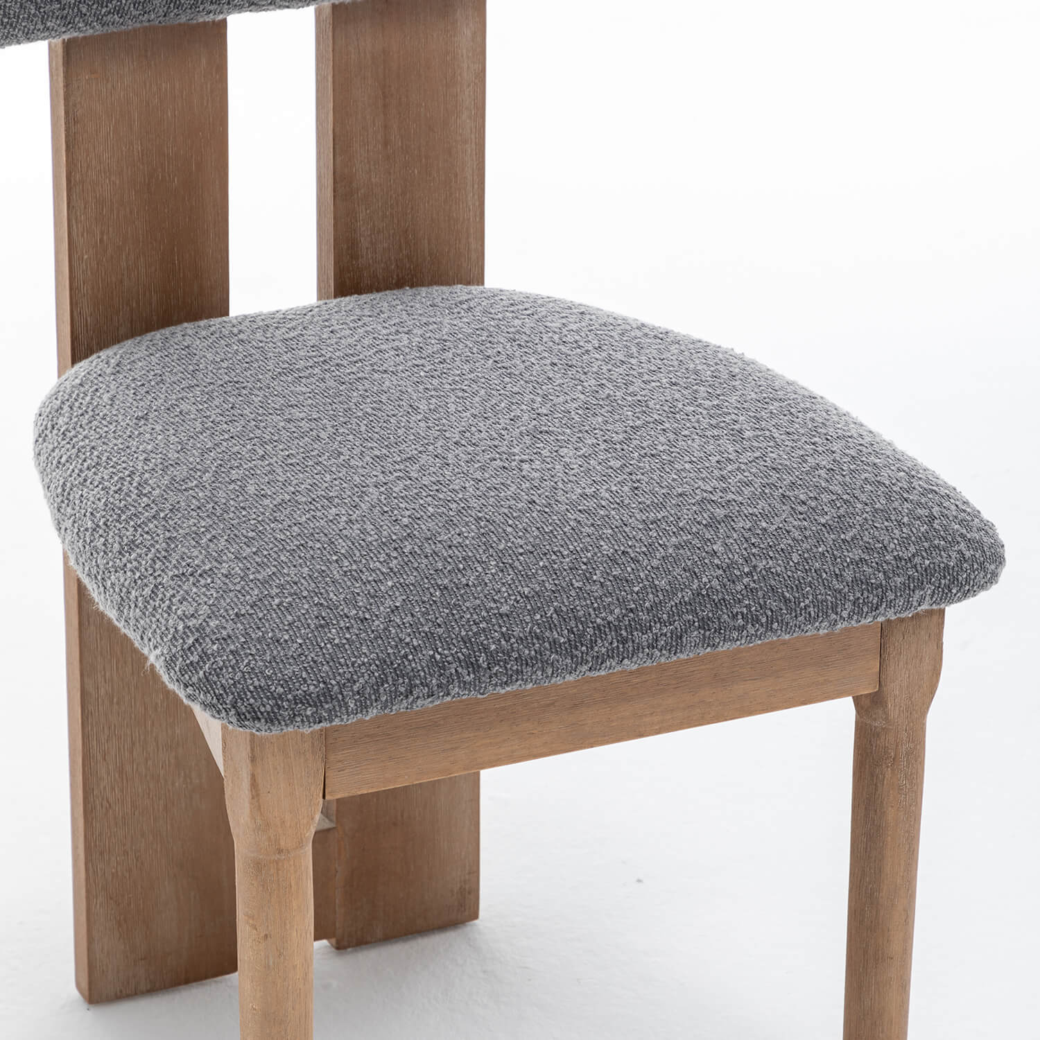 SEYNAR Set of 2/4/6 Modern Linen Upholstered Dining Chairs with Bolster Backrest