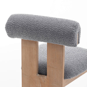 SEYNAR Set of 2/4/6 Modern Linen Upholstered Dining Chairs with Bolster Backrest