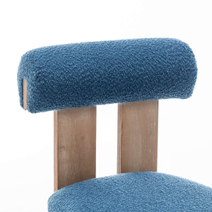 SEYNAR Set of 2/4/6 Modern Linen Upholstered Dining Chairs with Bolster Backrest