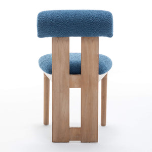 SEYNAR Set of 2/4/6 Modern Linen Upholstered Dining Chairs with Bolster Backrest