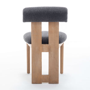 SEYNAR Set of 2/4/6 Modern Linen Upholstered Dining Chairs with Bolster Backrest