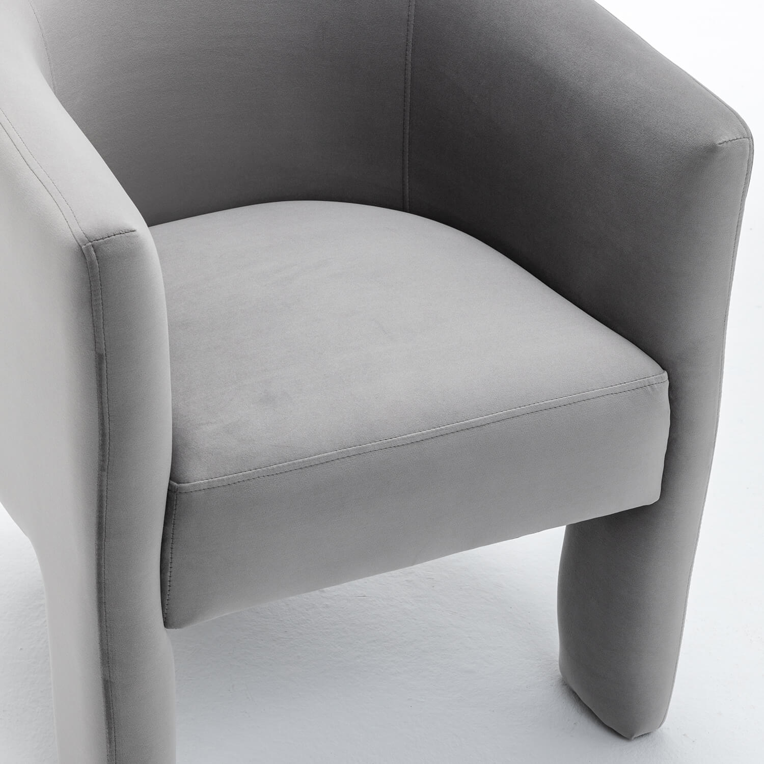 SEYNAR Modern Velvet Accent Chair, Upholstered Barrel Chair with Unique Solid Base for Living Room Soft Club Chair(Single/Set of 2/4/6)