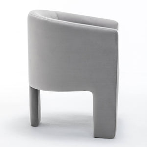 SEYNAR Modern Velvet Accent Chair, Upholstered Barrel Chair with Unique Solid Base for Living Room Soft Club Chair(Single/Set of 2/4/6)