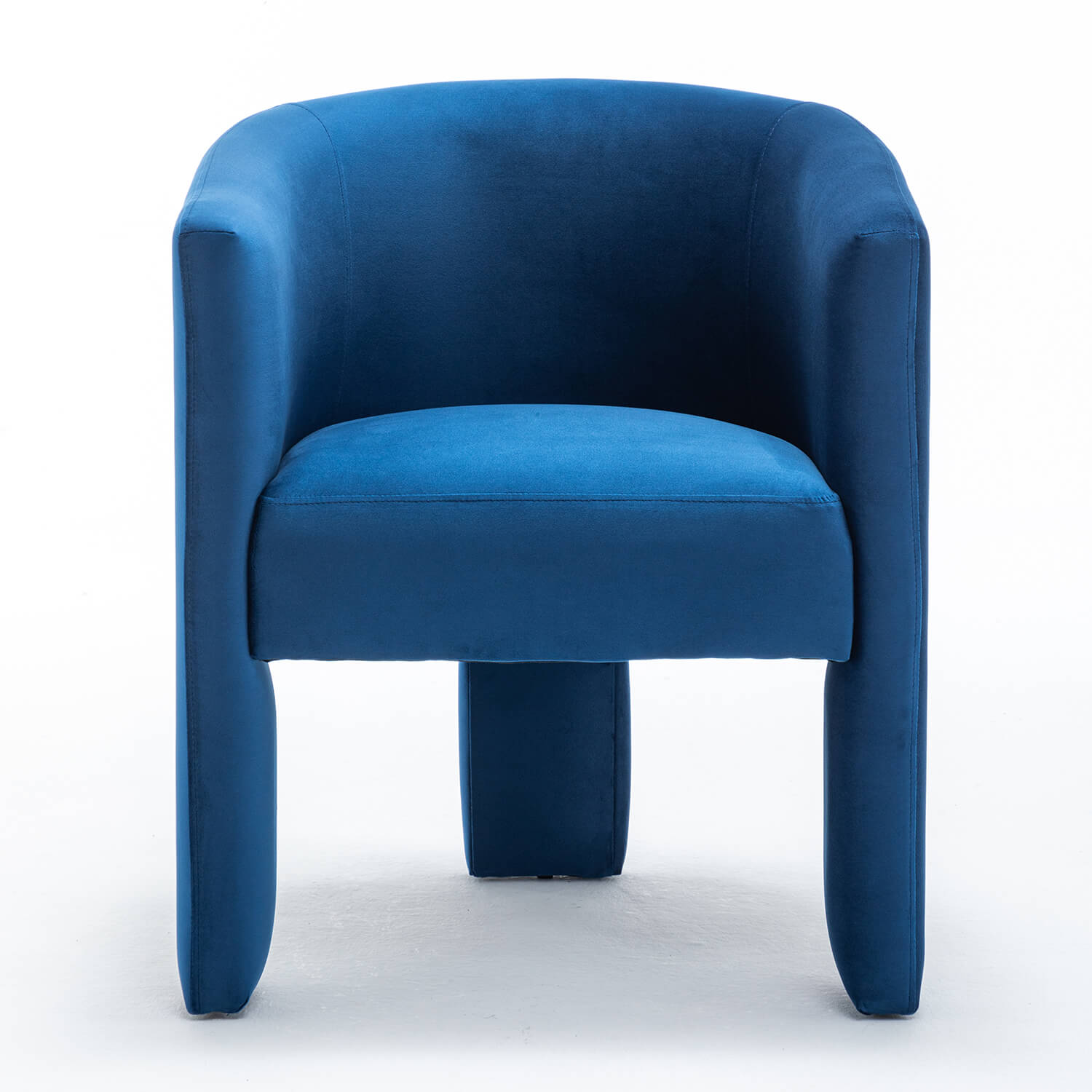 SEYNAR Modern Velvet Accent Chair, Upholstered Barrel Chair with Unique Solid Base for Living Room Soft Club Chair(Single/Set of 2/4/6)