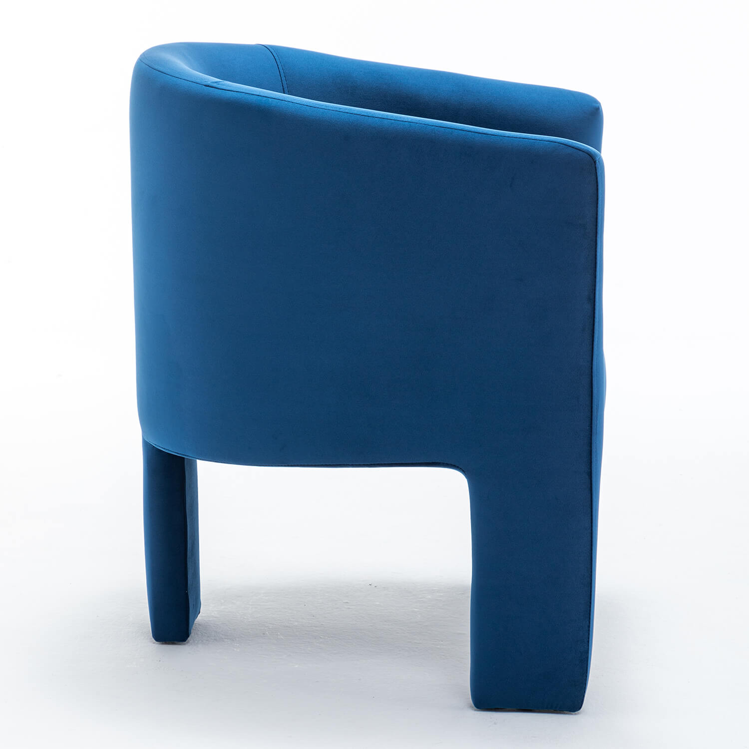 SEYNAR Modern Velvet Accent Chair, Upholstered Barrel Chair with Unique Solid Base for Living Room Soft Club Chair(Single/Set of 2/4/6)