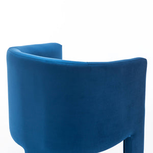 SEYNAR Modern Velvet Accent Chair, Upholstered Barrel Chair with Unique Solid Base for Living Room Soft Club Chair(Single/Set of 2/4/6)