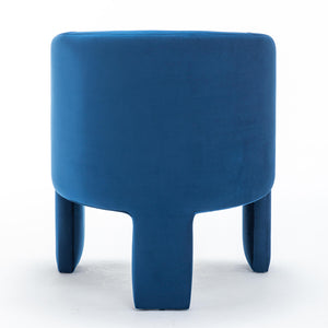 SEYNAR Modern Velvet Accent Chair, Upholstered Barrel Chair with Unique Solid Base for Living Room Soft Club Chair(Single/Set of 2/4/6)