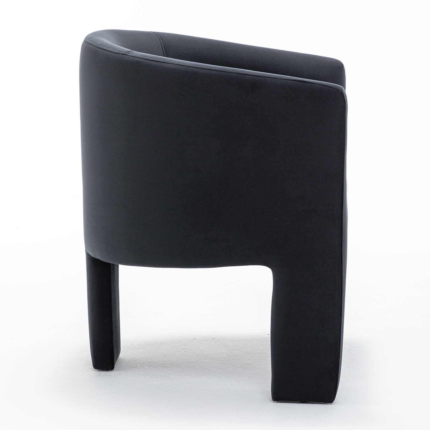 SEYNAR Modern Velvet Accent Chair, Upholstered Barrel Chair with Unique Solid Base for Living Room Soft Club Chair(Single/Set of 2/4/6)