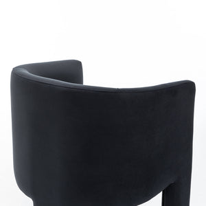 SEYNAR Modern Velvet Accent Chair, Upholstered Barrel Chair with Unique Solid Base for Living Room Soft Club Chair(Single/Set of 2/4/6)