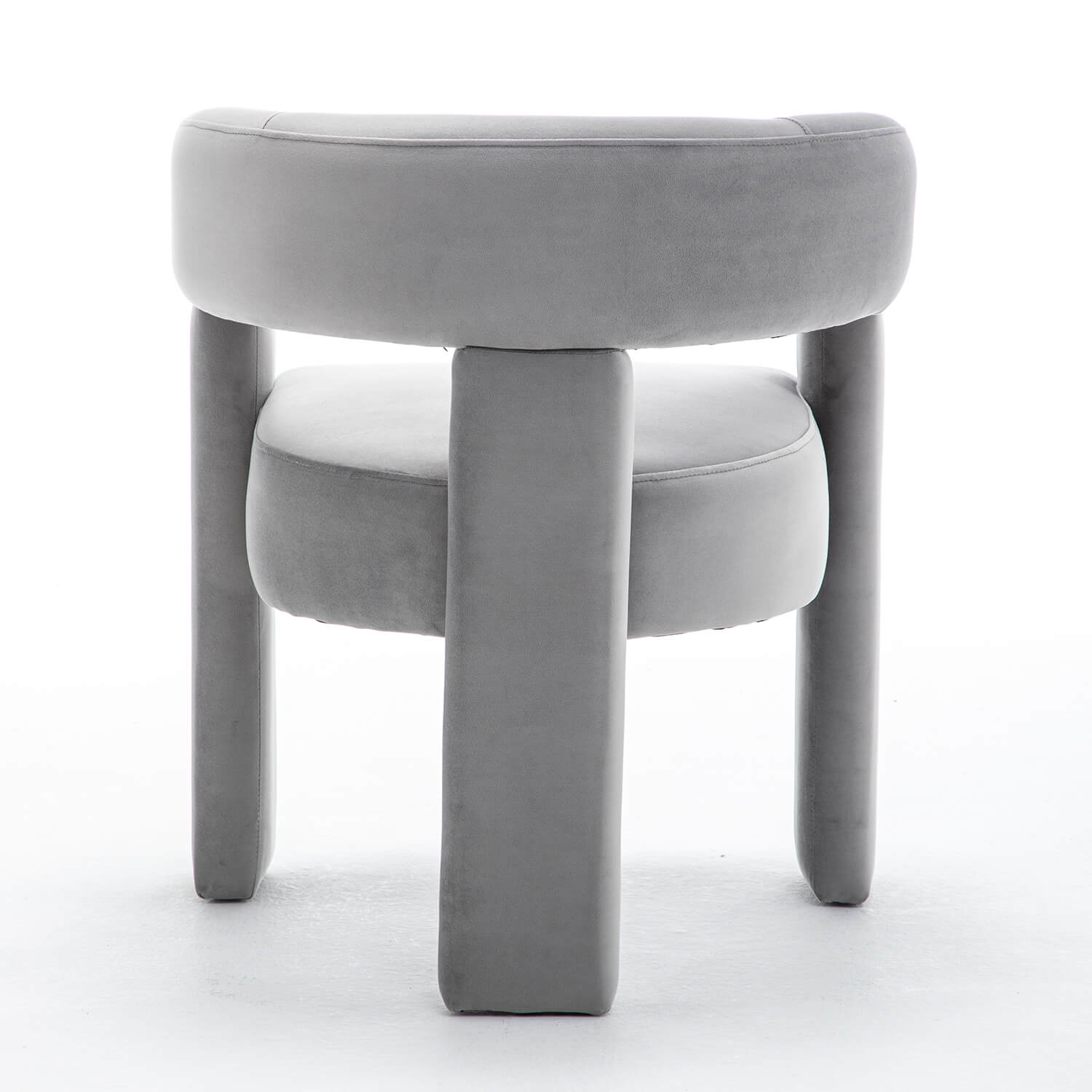 SEYNAR Modern Velvet Accent Chair, Upholstered Barrel Armchair with Curved Back and Thickened Padded Seat,Single chair or Set of 2/4/6