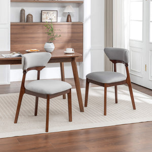 SEYNAR Modern Velvet Dining Chairs with Solid Wood Legs Set of 2/4/6