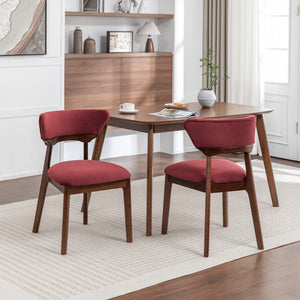 SEYNAR Modern Velvet Dining Chairs with Solid Wood Legs Set of 2/4/6