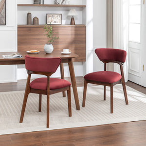 SEYNAR Modern Velvet Dining Chairs with Solid Wood Legs Set of 2/4/6