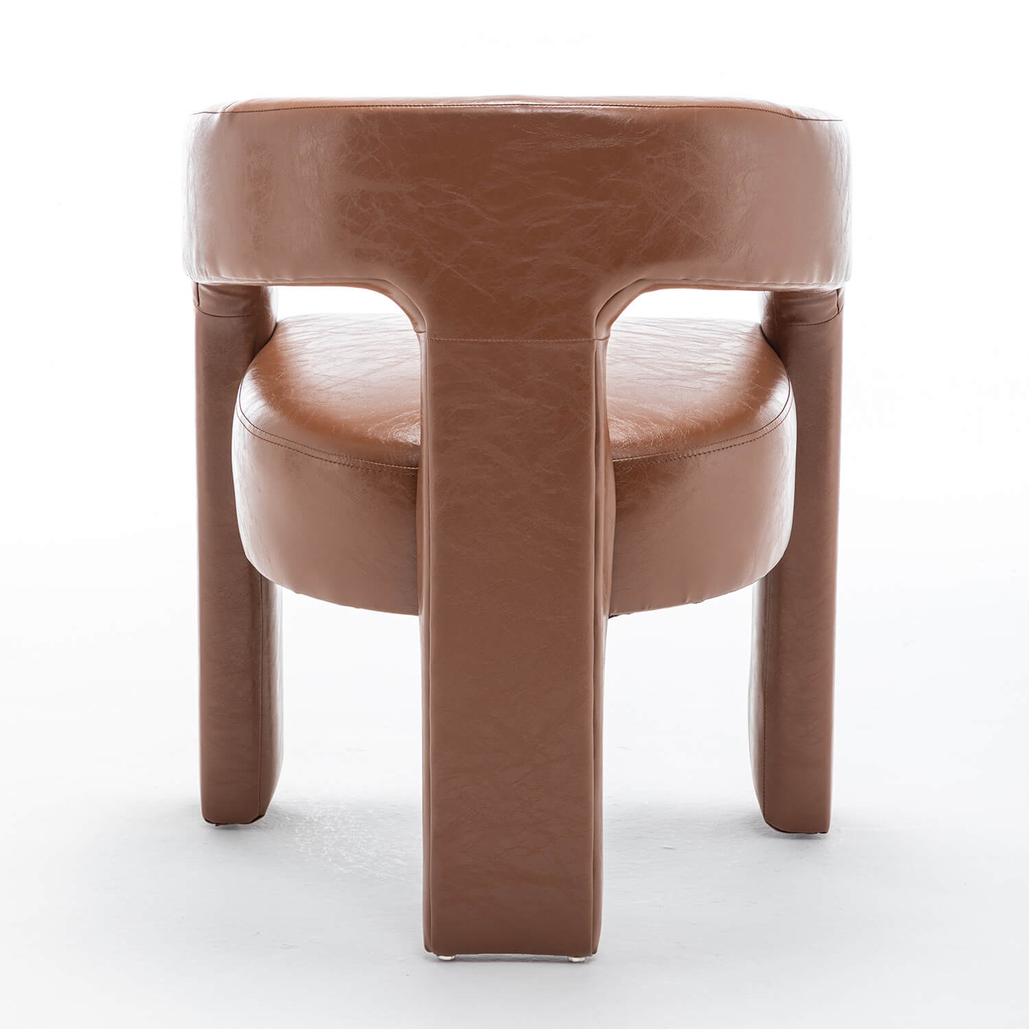 SEYNAR Modern Glam PU Leather Upholstered Dining Chair