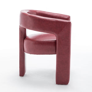SEYNAR Modern Glam PU Leather Upholstered Dining Chair