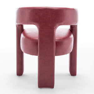 SEYNAR Modern Glam PU Leather Upholstered Dining Chair