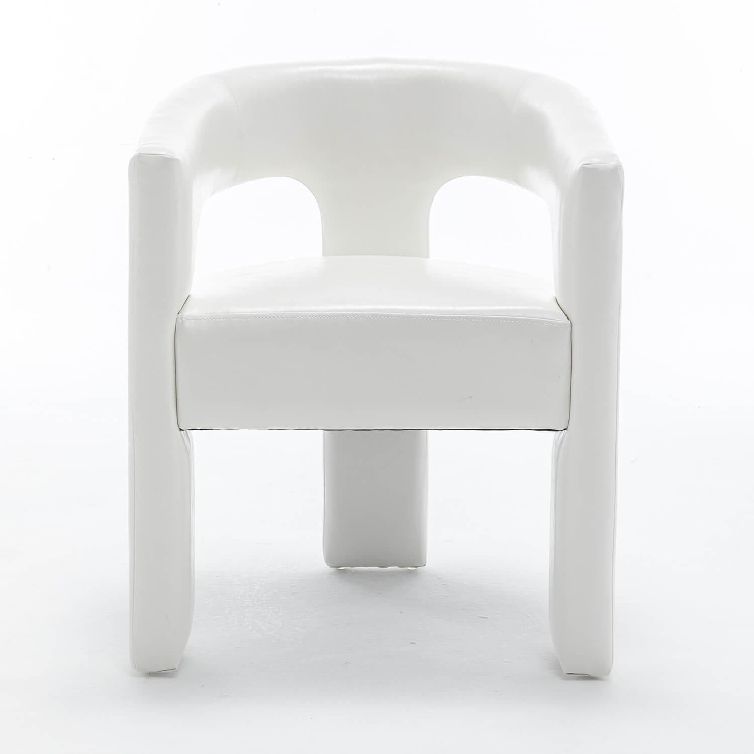 SEYNAR Modern Glam PU Leather Upholstered Dining Chair
