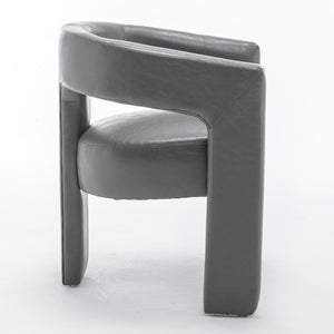 SEYNAR Modern Glam PU Leather Upholstered Dining Chair