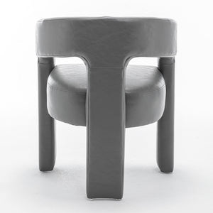 SEYNAR Modern Glam PU Leather Upholstered Dining Chair