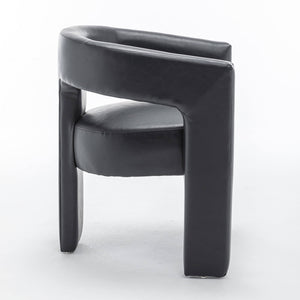 SEYNAR Modern Glam PU Leather Upholstered Dining Chair