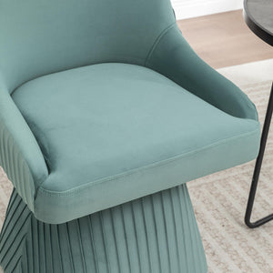 SEYNAR Modern Velvet 360 Degree Swivel Armless Dining chair(Single/Set of 2/4/6)